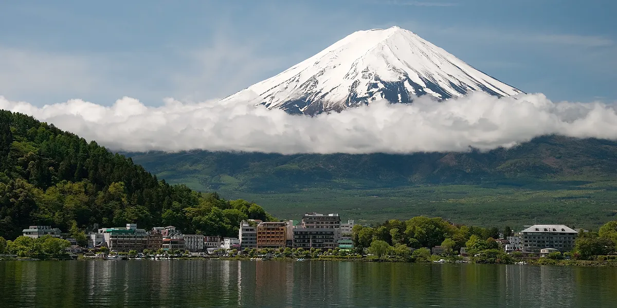 Mount Fuji above Lake Kawaguchiko